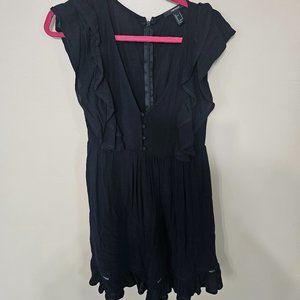 Forever 21 Dresses | Forever 21 Flounce Dress | Color: Black | Size: S